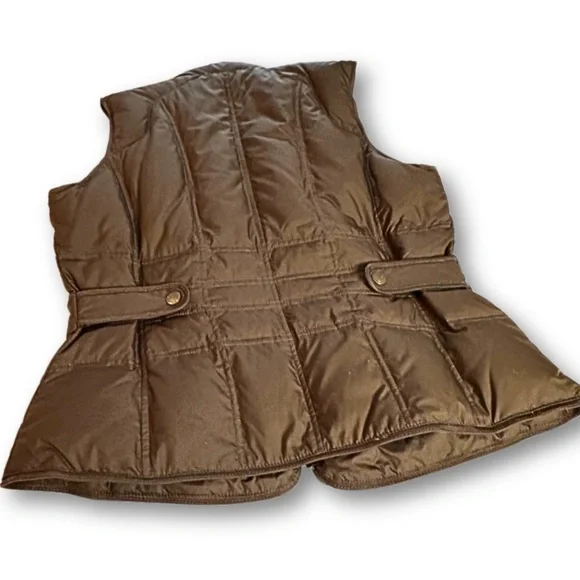 Eddie Bauer Brown Quilted Vest - Picture 5 of 14
